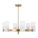 Myhouse Lighting Visual Comfort Studio - DJC1166SB - Six Light Chandelier - Rhode - Satin Brass
