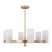 Myhouse Lighting Visual Comfort Studio - DJC1166SB - Six Light Chandelier - Rhode - Satin Brass