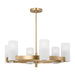 Myhouse Lighting Visual Comfort Studio - DJC1166SB - Six Light Chandelier - Rhode - Satin Brass