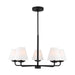 Myhouse Lighting Visual Comfort Studio - DJC1175MBK - Five Light Chandelier - Albion - Midnight Black