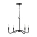Myhouse Lighting Visual Comfort Studio - DJC1194MBK - Four Light Chandelier - Eldon - Midnight Black