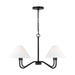Myhouse Lighting Visual Comfort Studio - DJC1194MBK - Four Light Chandelier - Eldon - Midnight Black