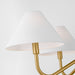 Myhouse Lighting Visual Comfort Studio - DJC1194SB - Four Light Chandelier - Eldon - Satin Brass