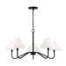 Myhouse Lighting Visual Comfort Studio - DJC1205MBK - Five Light Chandelier - Eldon - Midnight Black