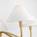 Myhouse Lighting Visual Comfort Studio - DJC1205SB - Five Light Chandelier - Eldon - Satin Brass