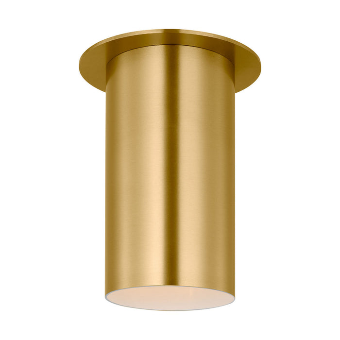 Myhouse Lighting Visual Comfort Studio - DJF1021SB - One Light Flush Mount - Archer - Satin Brass