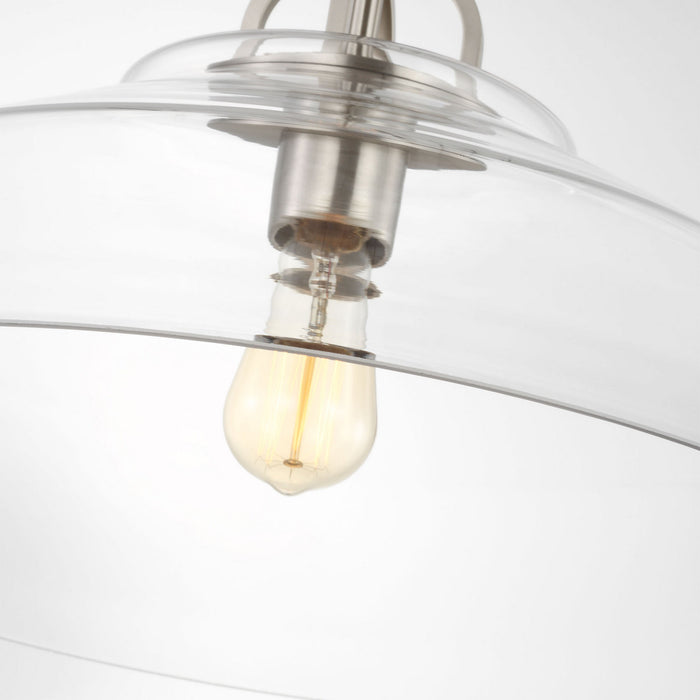 Myhouse Lighting Visual Comfort Studio - DJP1121BS - One Light Pendant - Payton - Brushed Steel