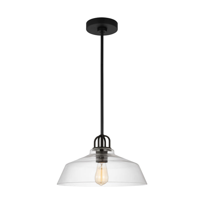 Myhouse Lighting Visual Comfort Studio - DJP1121MBK - One Light Pendant - Payton - Midnight Black