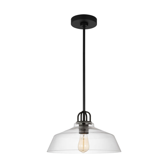 Myhouse Lighting Visual Comfort Studio - DJP1121MBK - One Light Pendant - Payton - Midnight Black