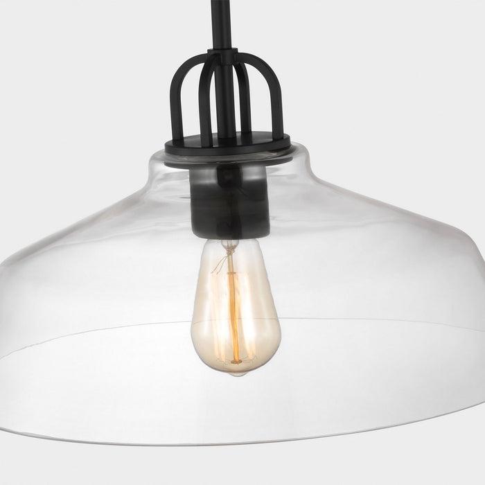 Myhouse Lighting Visual Comfort Studio - DJP1121MBK - One Light Pendant - Payton - Midnight Black