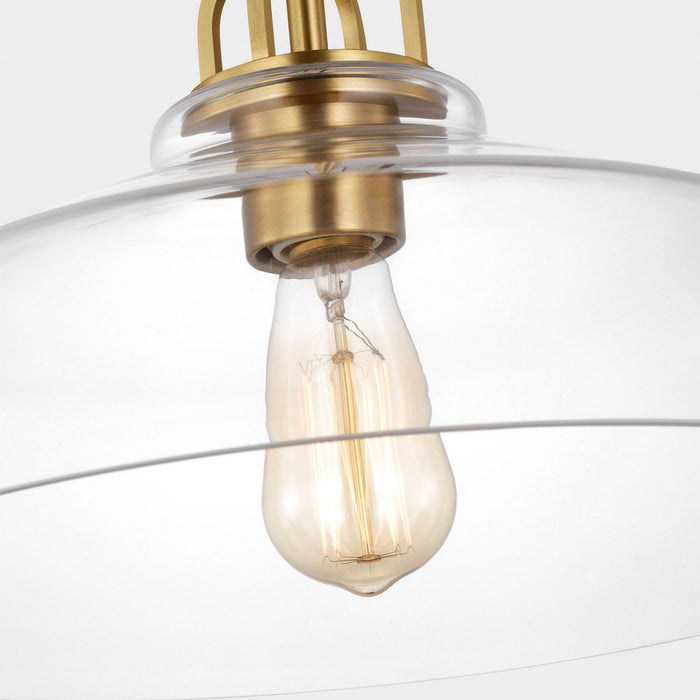 Myhouse Lighting Visual Comfort Studio - DJP1121SB - One Light Pendant - Payton - Satin Brass