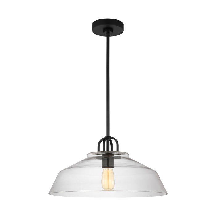 Myhouse Lighting Visual Comfort Studio - DJP1131MBK - One Light Pendant - Payton - Midnight Black