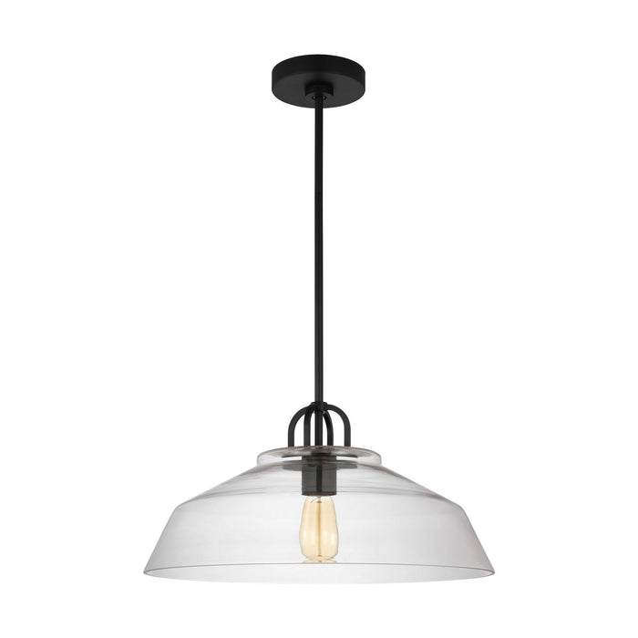 Myhouse Lighting Visual Comfort Studio - DJP1131MBK - One Light Pendant - Payton - Midnight Black