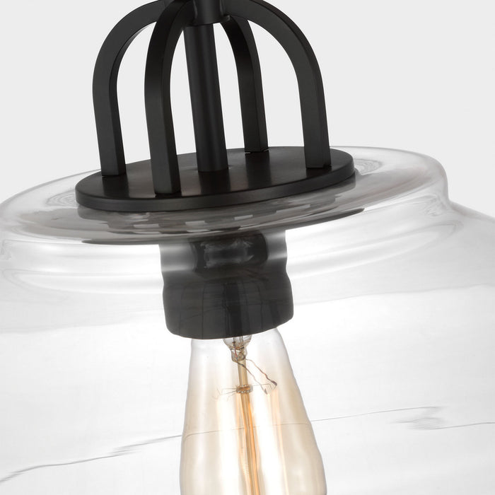Myhouse Lighting Visual Comfort Studio - DJP1131MBK - One Light Pendant - Payton - Midnight Black