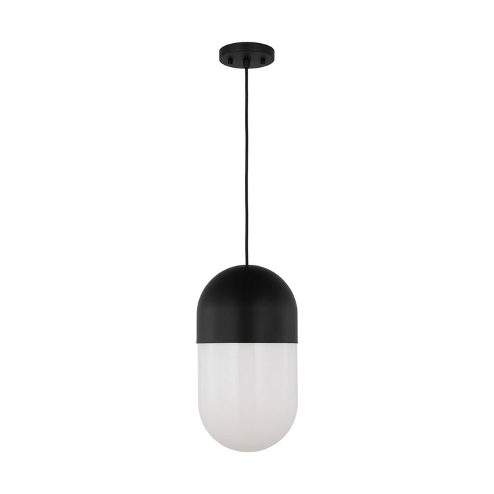 Myhouse Lighting Visual Comfort Studio - DJP1141MBK - One Light Pendant - Foster - Midnight Black