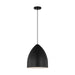 Myhouse Lighting Visual Comfort Studio - DJP1151MBK - One Light Pendant - Huron - Midnight Black