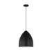 Myhouse Lighting Visual Comfort Studio - DJP1151MBK - One Light Pendant - Huron - Midnight Black