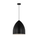 Myhouse Lighting Visual Comfort Studio - DJP1161MBK - One Light Pendant - Huron - Midnight Black