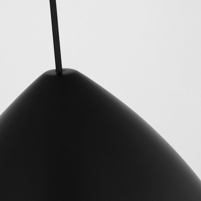 Myhouse Lighting Visual Comfort Studio - DJP1161MBK - One Light Pendant - Huron - Midnight Black