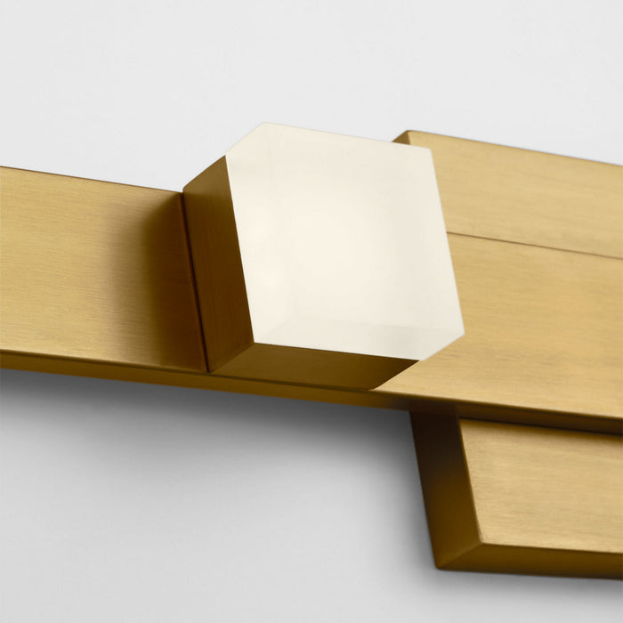 Myhouse Lighting Visual Comfort Studio - DJV1071SB-L1 - LED Vanity - Brander - Satin Brass