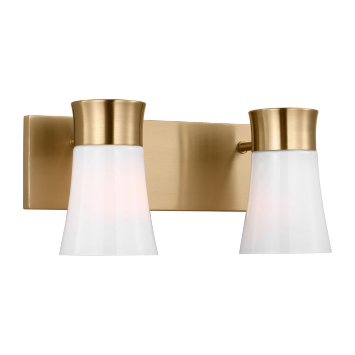 Myhouse Lighting Visual Comfort Studio - DJV1082SB - Two Light Vanity - Roy - Satin Brass