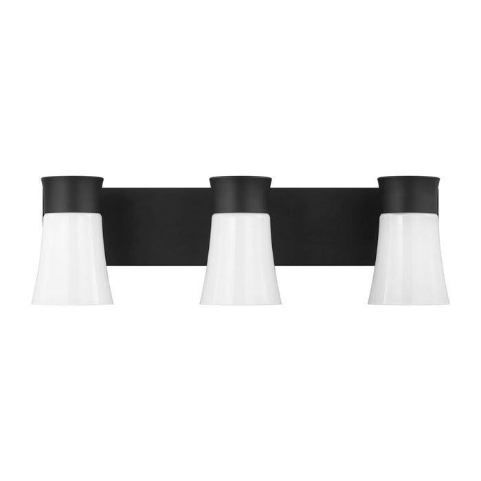 Myhouse Lighting Visual Comfort Studio - DJV1083MBK - Three Light Vanity - Roy - Midnight Black