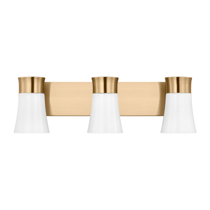 Myhouse Lighting Visual Comfort Studio - DJV1083SB - Three Light Vanity - Roy - Satin Brass