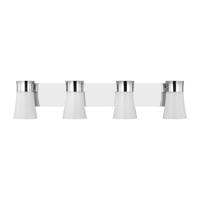 Myhouse Lighting Visual Comfort Studio - DJV1084CH - Four Light Vanity - Roy - Chrome