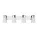 Myhouse Lighting Visual Comfort Studio - DJV1084CH - Four Light Vanity - Roy - Chrome