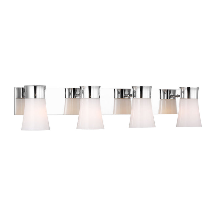 Myhouse Lighting Visual Comfort Studio - DJV1084CH - Four Light Vanity - Roy - Chrome