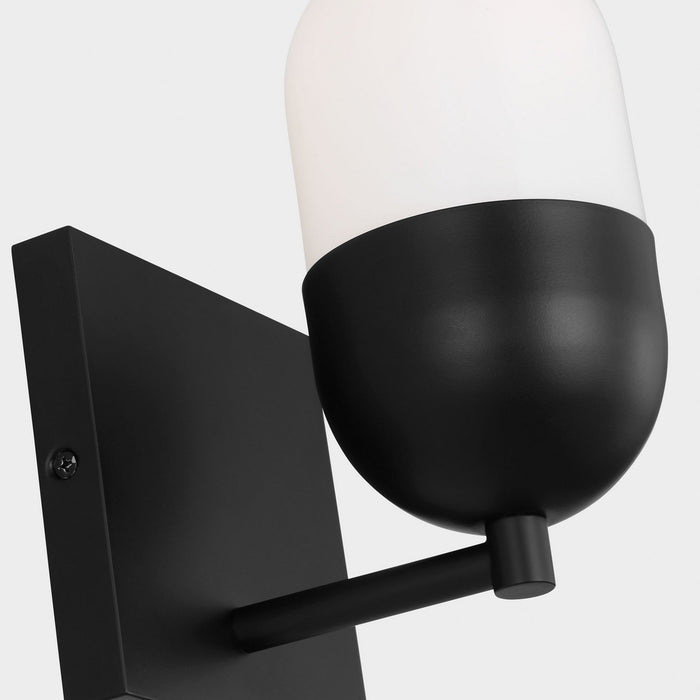 Myhouse Lighting Visual Comfort Studio - DJV1091MBK - One Light Vanity - Foster - Midnight Black
