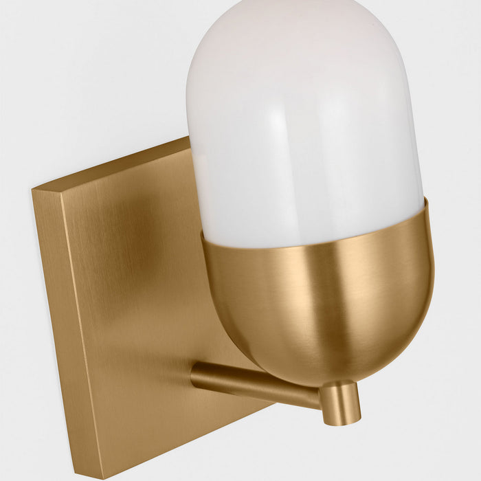 Myhouse Lighting Visual Comfort Studio - DJV1091SB - One Light Vanity - Foster - Satin Brass