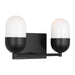 Myhouse Lighting Visual Comfort Studio - DJV1092MBK - Two Light Vanity - Foster - Midnight Black