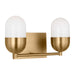 Myhouse Lighting Visual Comfort Studio - DJV1092SB - Two Light Vanity - Foster - Satin Brass