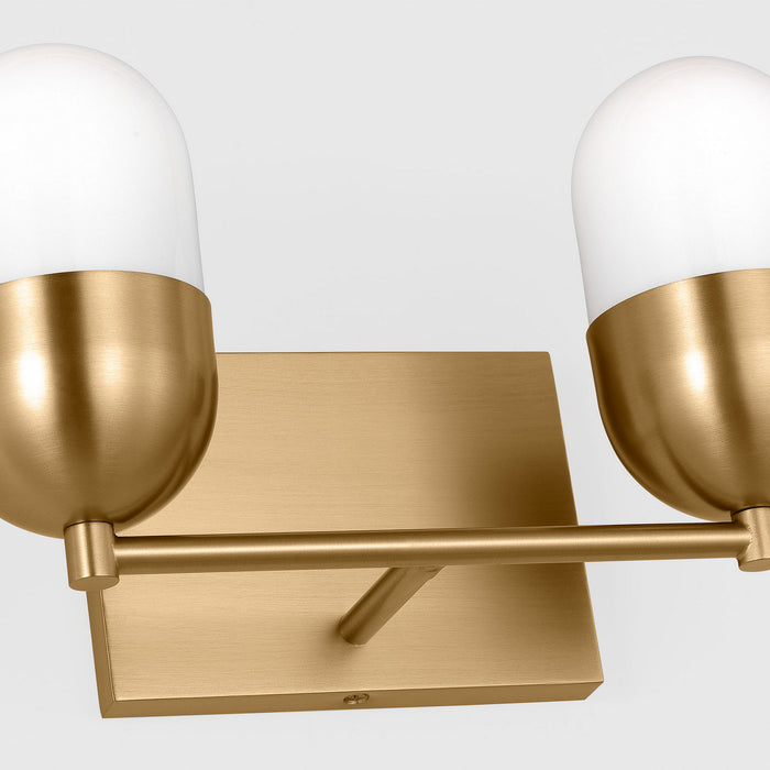 Myhouse Lighting Visual Comfort Studio - DJV1092SB - Two Light Vanity - Foster - Satin Brass