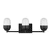 Myhouse Lighting Visual Comfort Studio - DJV1093MBK - Three Light Vanity - Foster - Midnight Black