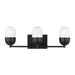 Myhouse Lighting Visual Comfort Studio - DJV1093MBK - Three Light Vanity - Foster - Midnight Black