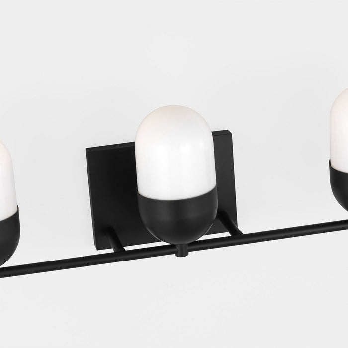 Myhouse Lighting Visual Comfort Studio - DJV1093MBK - Three Light Vanity - Foster - Midnight Black