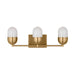 Myhouse Lighting Visual Comfort Studio - DJV1093SB - Three Light Vanity - Foster - Satin Brass