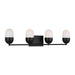 Myhouse Lighting Visual Comfort Studio - DJV1094MBK - Four Light Vanity - Foster - Midnight Black