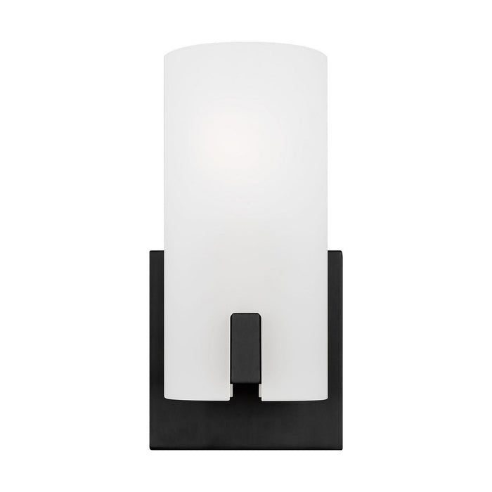 Myhouse Lighting Visual Comfort Studio - DJV1101MBK - One Light Vanity - Rhode - Midnight Black