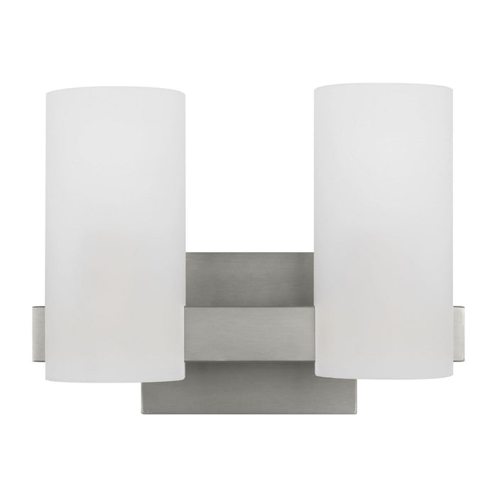 Myhouse Lighting Visual Comfort Studio - DJV1102BS - Two Light Vanity - Rhode - Brushed Steel