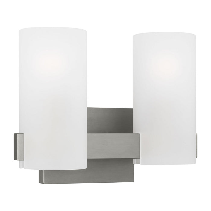 Myhouse Lighting Visual Comfort Studio - DJV1102BS - Two Light Vanity - Rhode - Brushed Steel