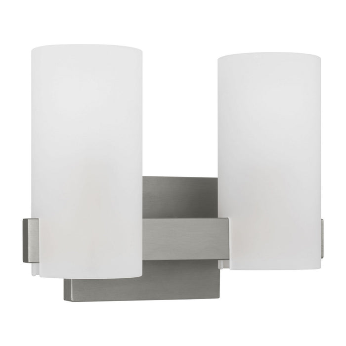 Myhouse Lighting Visual Comfort Studio - DJV1102BS - Two Light Vanity - Rhode - Brushed Steel
