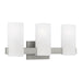 Myhouse Lighting Visual Comfort Studio - DJV1103BS - Three Light Vanity - Rhode - Brushed Steel