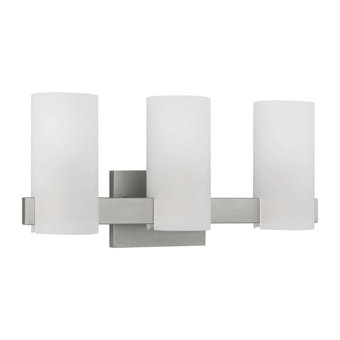 Myhouse Lighting Visual Comfort Studio - DJV1103BS - Three Light Vanity - Rhode - Brushed Steel