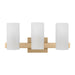 Myhouse Lighting Visual Comfort Studio - DJV1103SB - Three Light Vanity - Rhode - Satin Brass