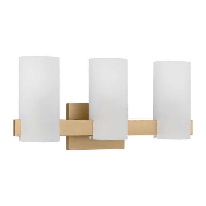 Myhouse Lighting Visual Comfort Studio - DJV1103SB - Three Light Vanity - Rhode - Satin Brass