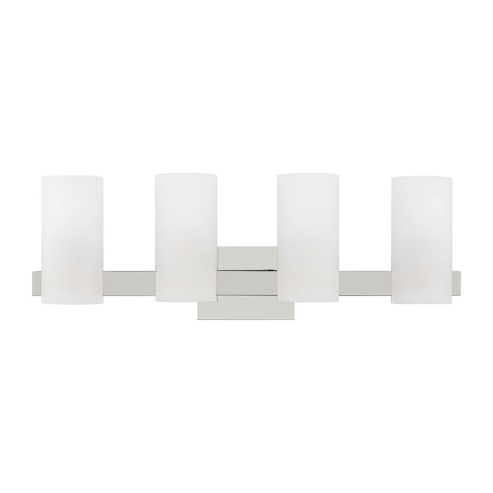 Myhouse Lighting Visual Comfort Studio - DJV1104CH - Four Light Vanity - Rhode - Chrome