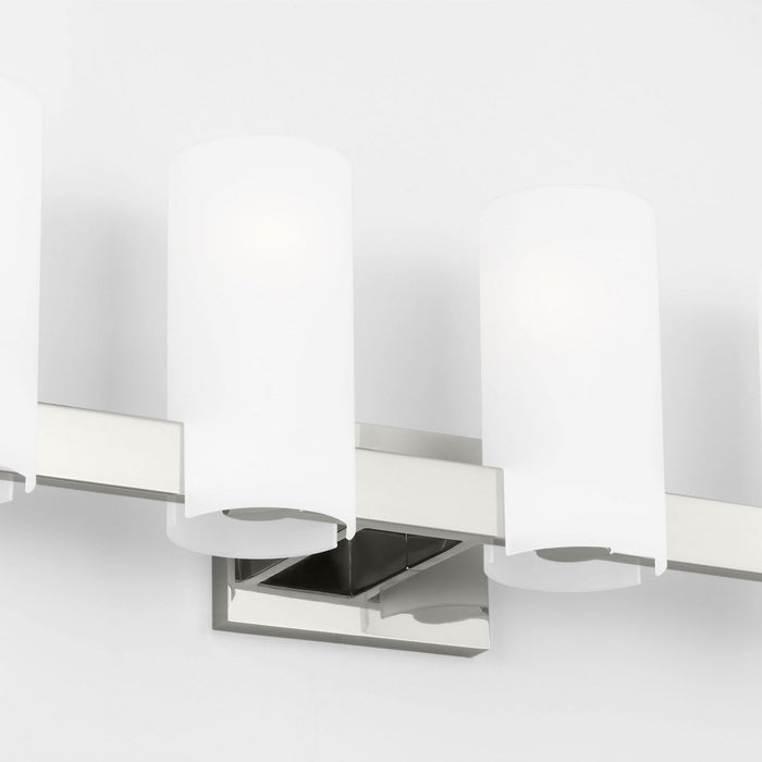 Myhouse Lighting Visual Comfort Studio - DJV1104CH - Four Light Vanity - Rhode - Chrome